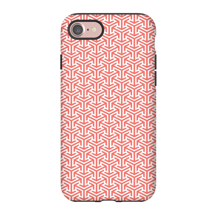 iPhone 7 StrongFit Living Coral Pattern IV by Art Design Works