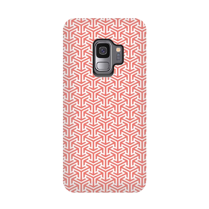 Galaxy S9 StrongFit Living Coral Pattern IV by Art Design Works
