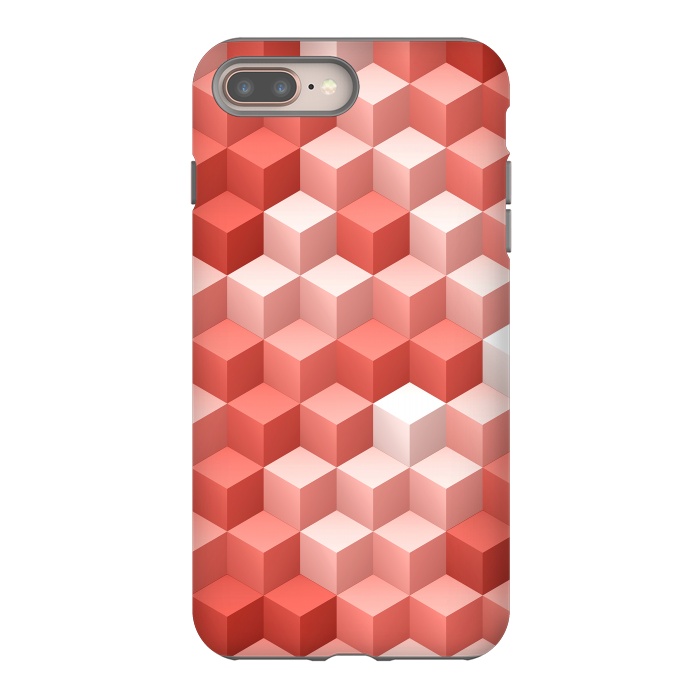 iPhone 7 plus StrongFit Living Coral Pattern V by Art Design Works