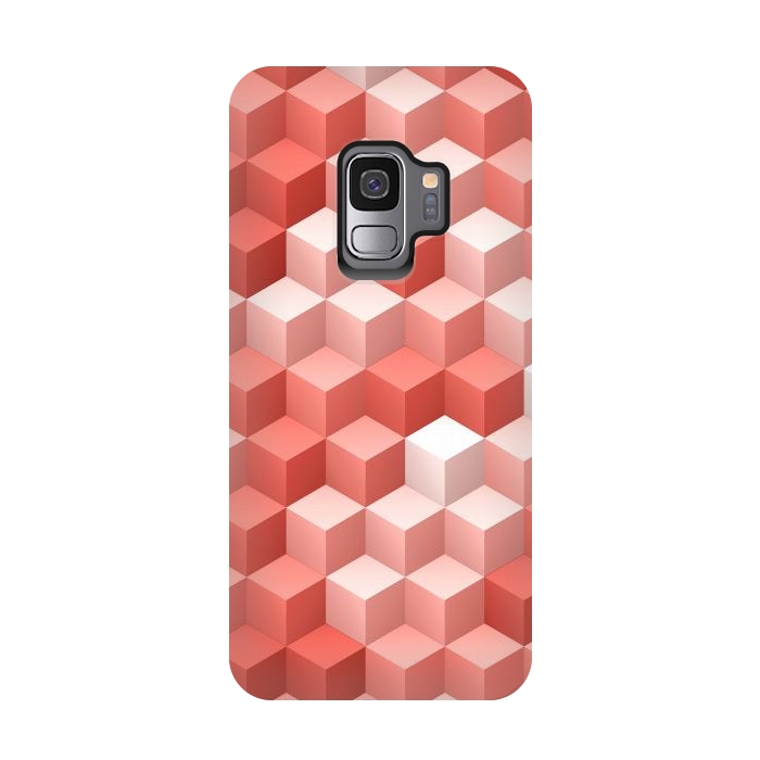 Galaxy S9 StrongFit Living Coral Pattern V by Art Design Works