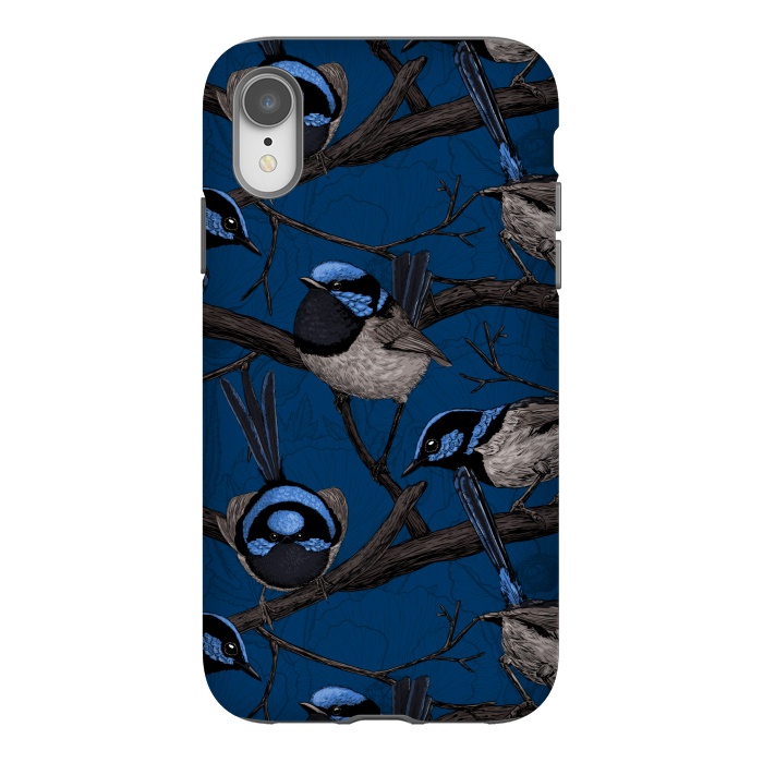 iPhone Xr StrongFit Night fairy wrens by Katerina Kirilova