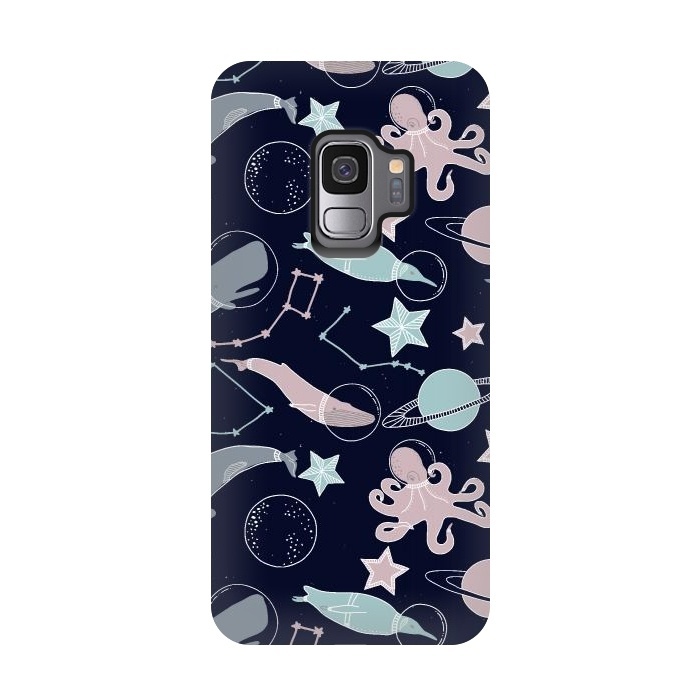 Galaxy S9 StrongFit Ocean animals in space by  Utart