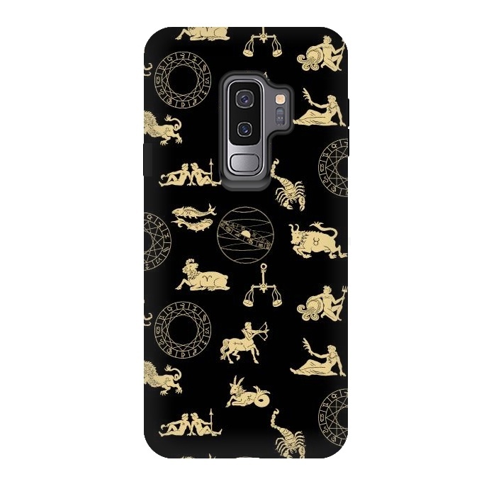 Galaxy S9 plus StrongFit Zodiac - Yellow on Black by  Utart