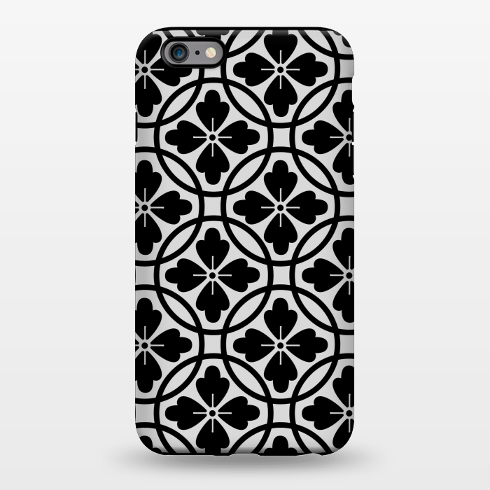 iPhone 6/6s plus StrongFit black floral pattern by MALLIKA