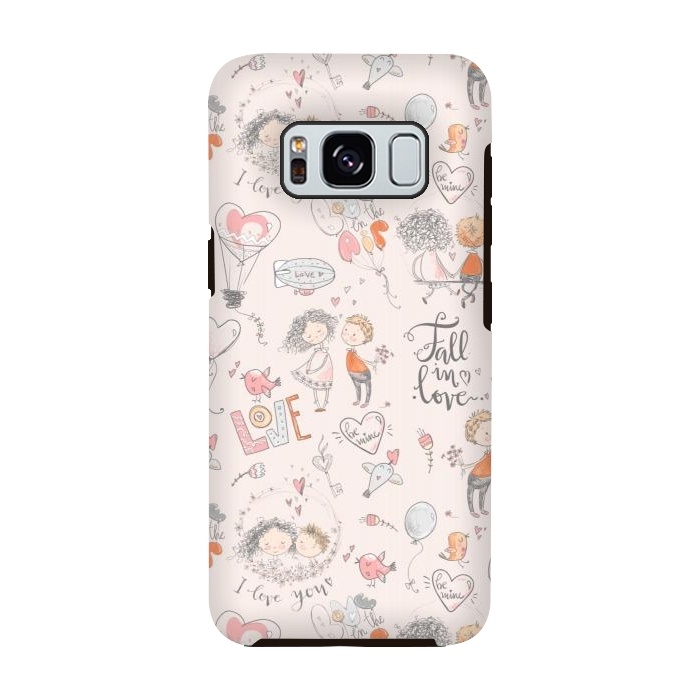 Galaxy S8 StrongFit Fall in love- happy valentines day by  Utart