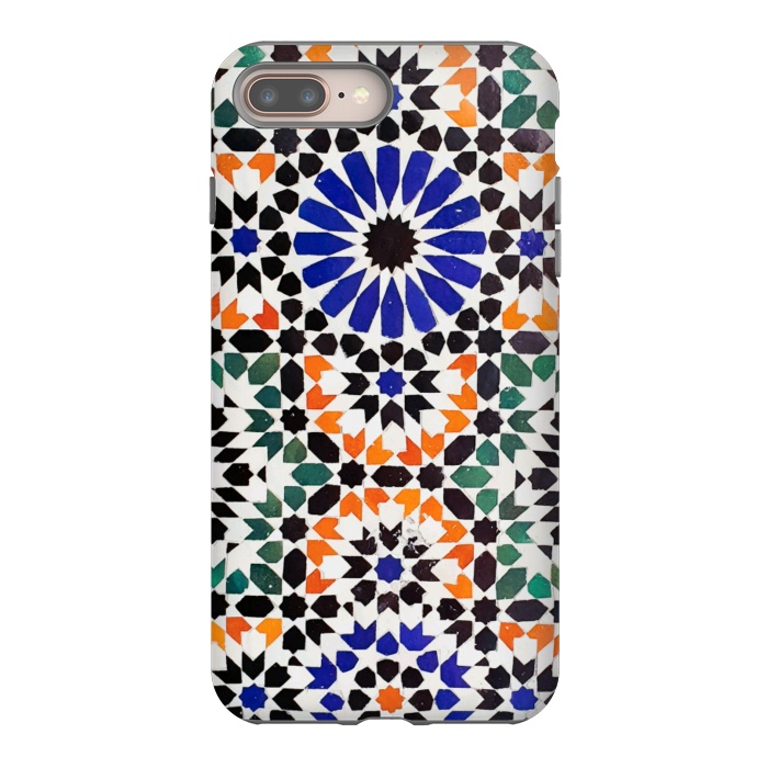 iPhone 7 plus StrongFit Colorful tiles geometric pattern by Oana 