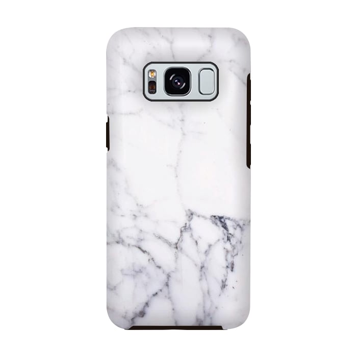 Galaxy S8 StrongFit Elegant white marble by Oana 