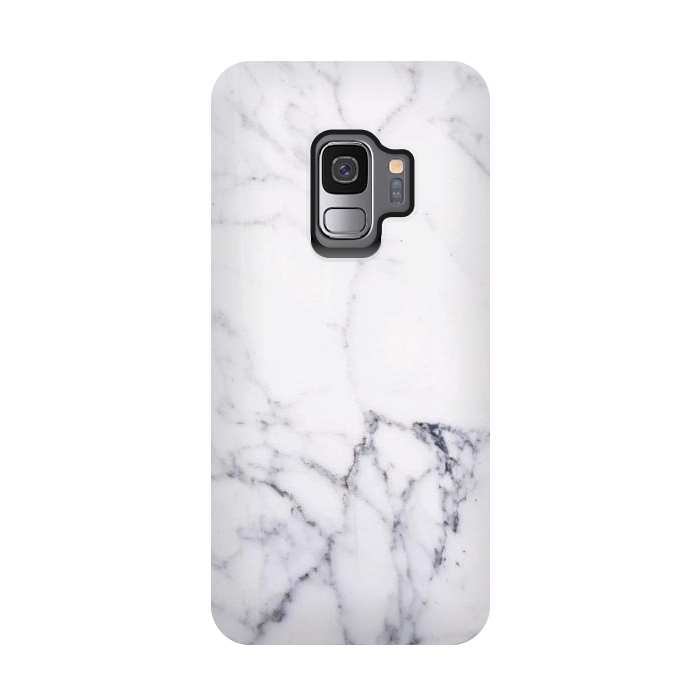 Galaxy S9 StrongFit Elegant white marble by Oana 