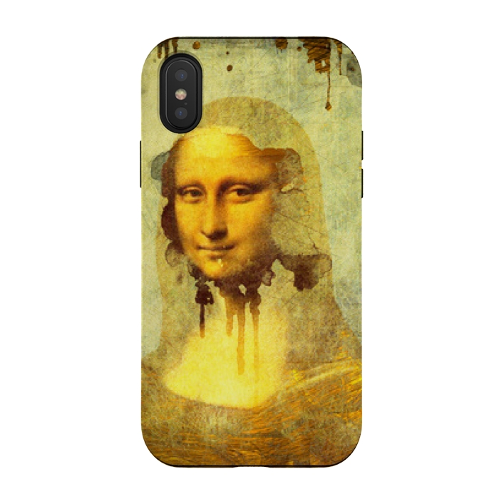 iPhone Xs / X StrongFit Mona Lisa's Smile by Amira EL-Fohail