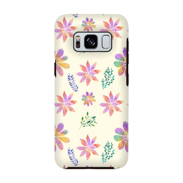 Galaxy S8 StrongFit Happiest Flowers by Creativeaxle