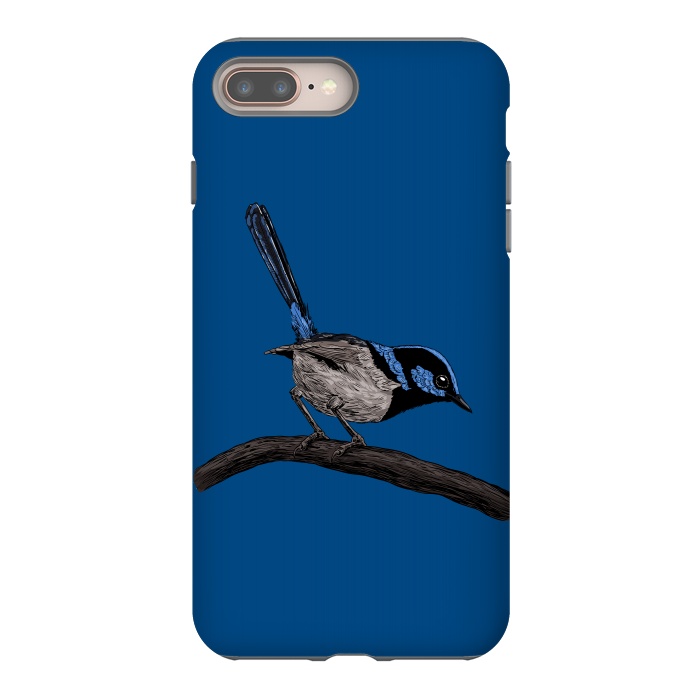 iPhone 7 plus StrongFit Fairy wren drawing by Katerina Kirilova