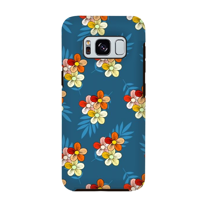 Galaxy S8 StrongFit Summer Wind Floral Pattern by Creativeaxle