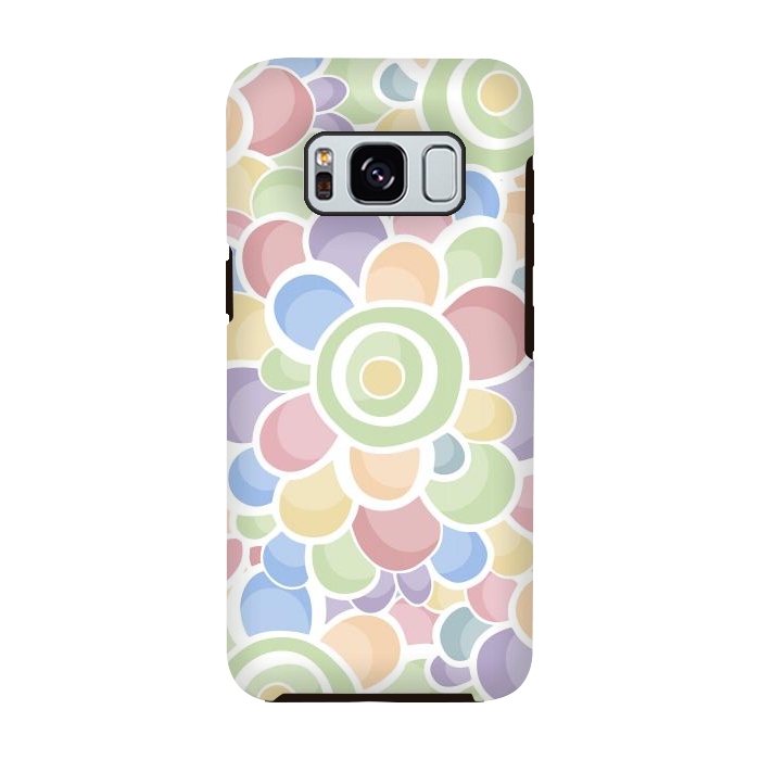 Galaxy S8 StrongFit Pastel Bubble Flower by Majoih