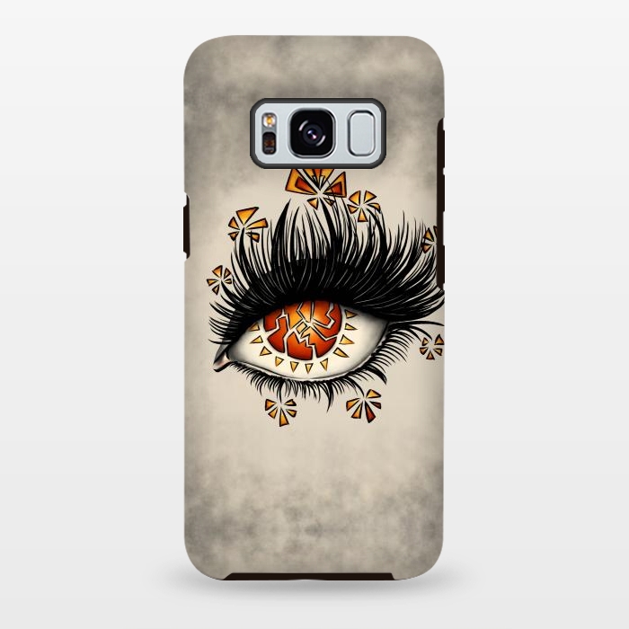 Galaxy S8 plus StrongFit Weird Broken Eye Of Lava Digital Art by Boriana Giormova