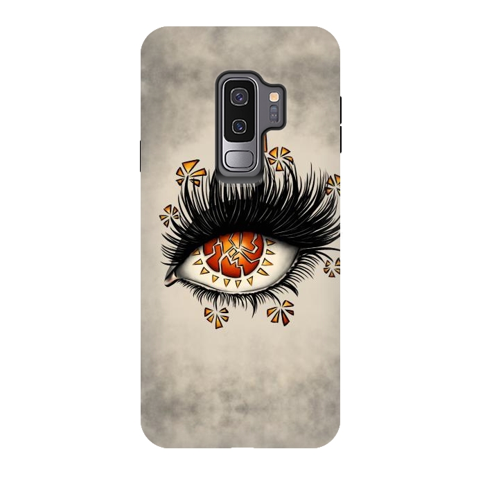Galaxy S9 plus StrongFit Weird Broken Eye Of Lava Digital Art by Boriana Giormova
