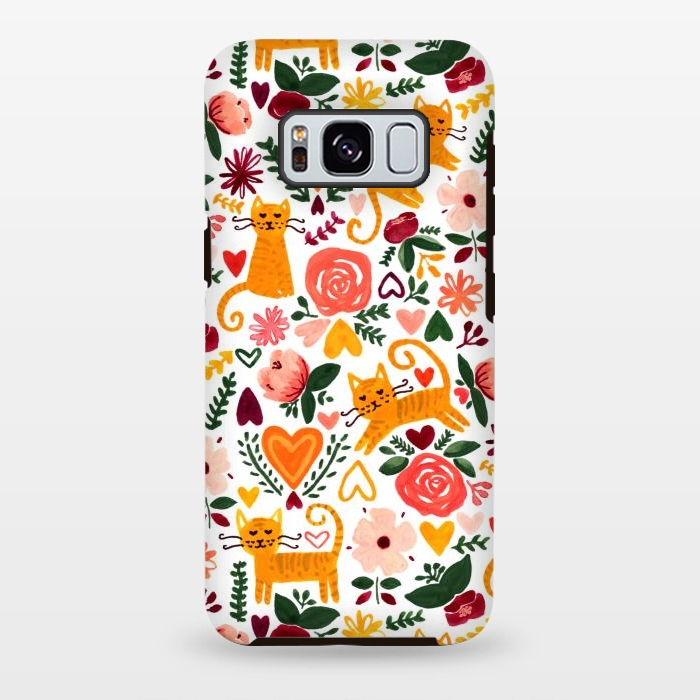 Galaxy S8 plus StrongFit Valentine Cats  by Tigatiga