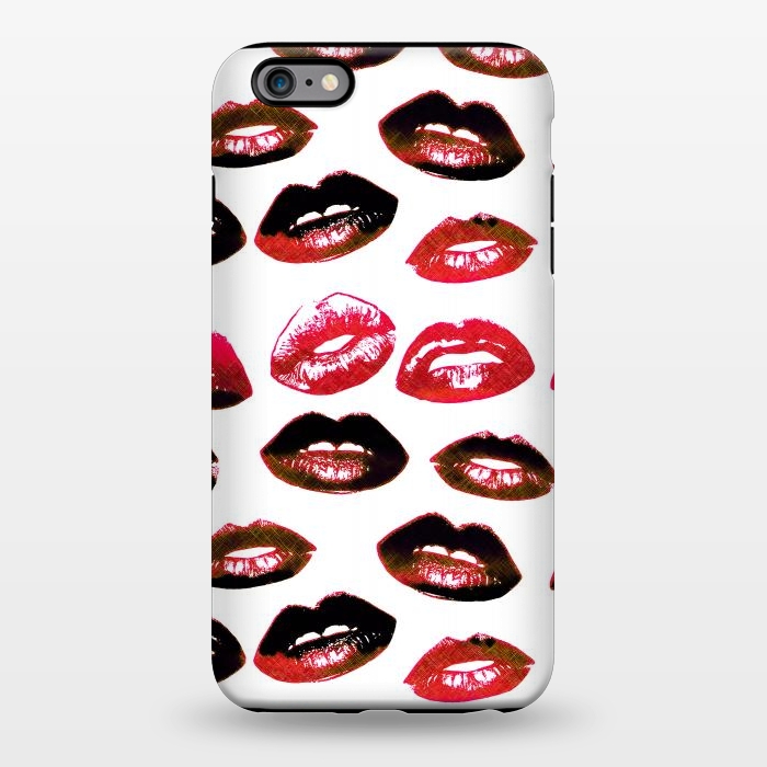 iPhone 6/6s plus StrongFit Dark red lipstick kisses - Valentine by Oana 