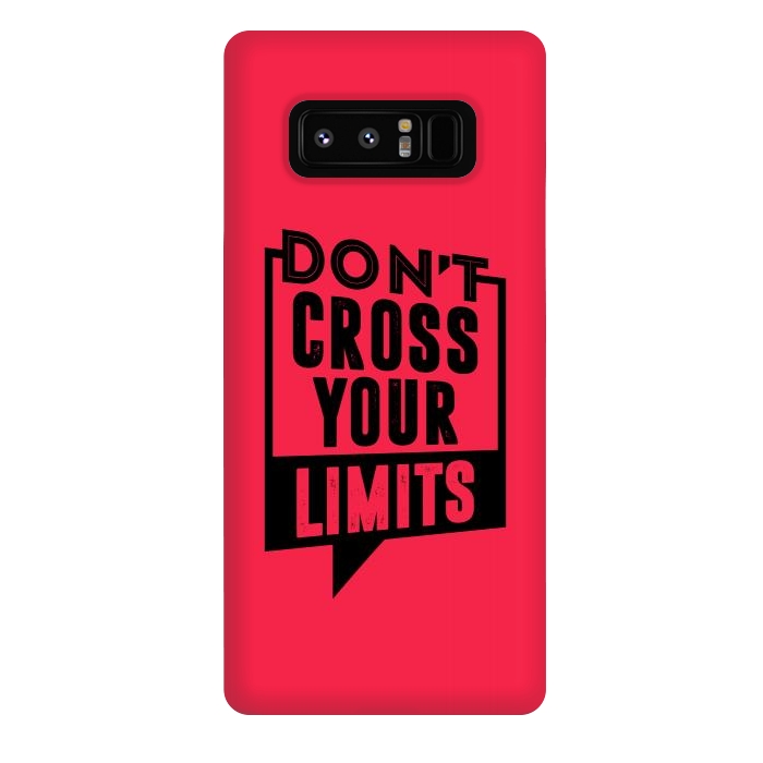 Galaxy Note 8 StrongFit dont cross your limits by TMSarts