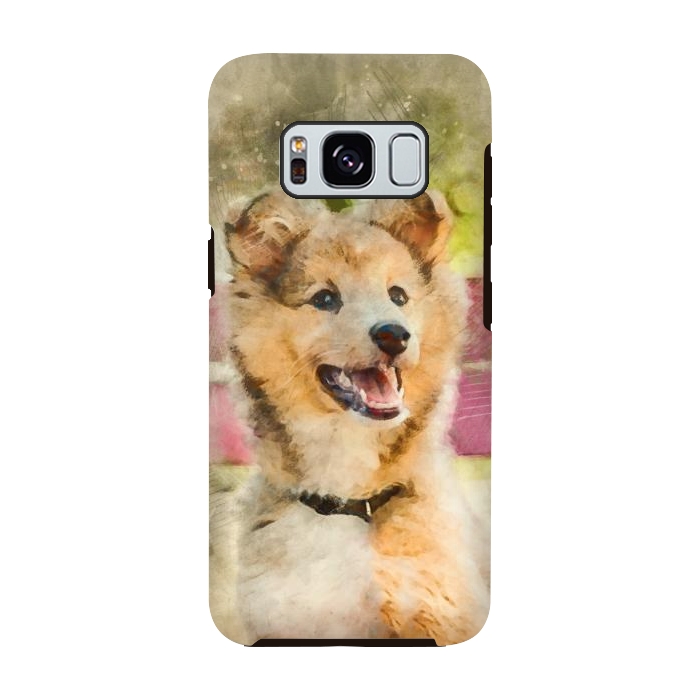 Galaxy S8 StrongFit Cute Sheltie Dog by Creativeaxle