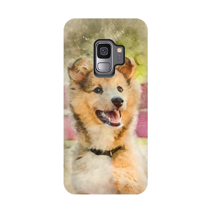 Galaxy S9 StrongFit Cute Sheltie Dog by Creativeaxle