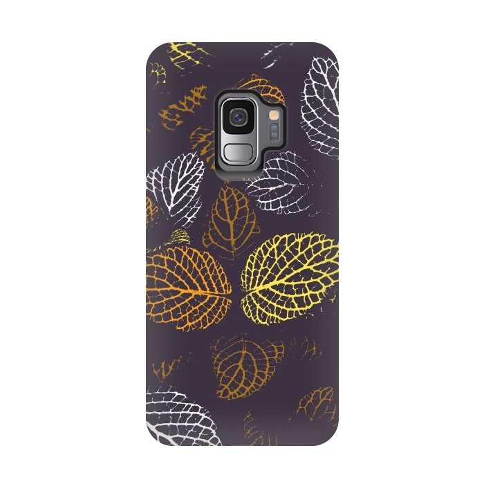 Galaxy S9 StrongFit Color contour leaf  by Bledi