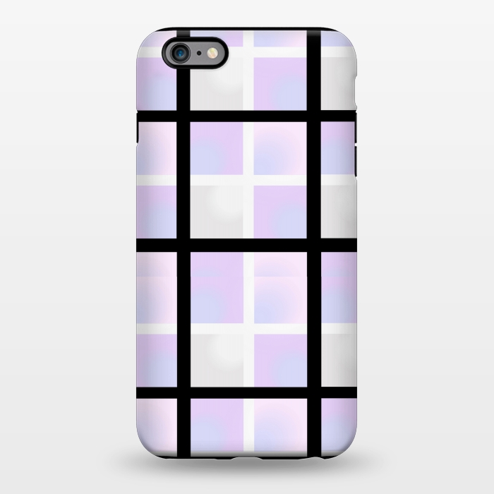 iPhone 6/6s plus StrongFit black checks pattern by MALLIKA