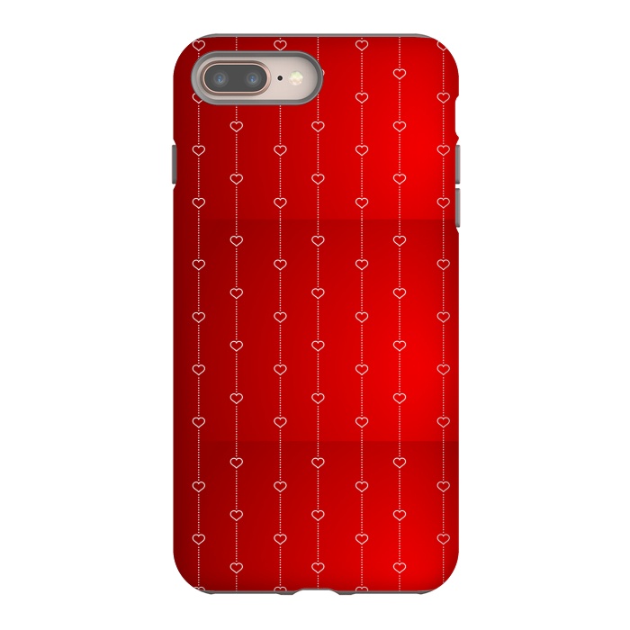 iPhone 7 plus StrongFit VALENTINE RED HEARTS by MALLIKA