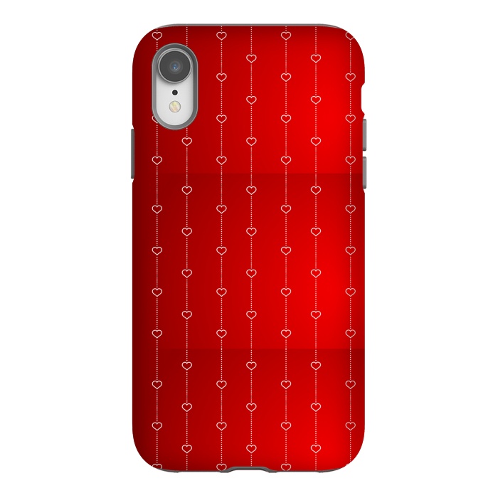iPhone Xr StrongFit VALENTINE RED HEARTS by MALLIKA