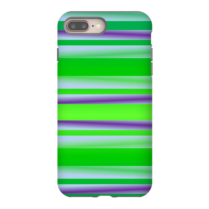 iPhone 7 plus StrongFit green abstract lines by MALLIKA