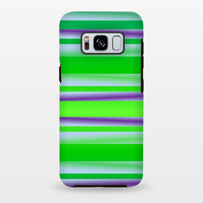 Galaxy S8 plus StrongFit green abstract lines by MALLIKA