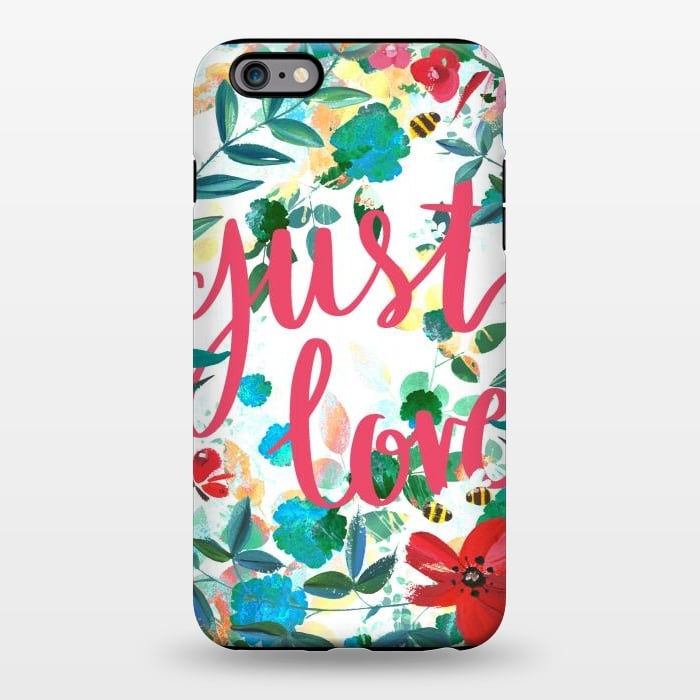 iPhone 6/6s plus StrongFit Just love vibrant flowers and insects Valentine's by Oana 