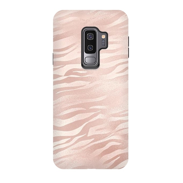 Galaxy S9 plus StrongFit Rose Gold Tiger by  Utart