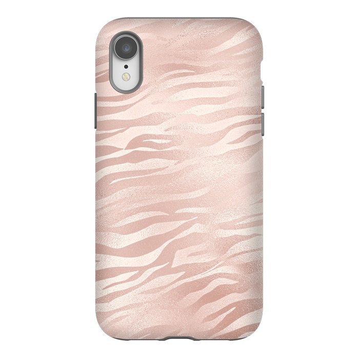 iPhone Xr StrongFit Rose Gold Tiger by  Utart