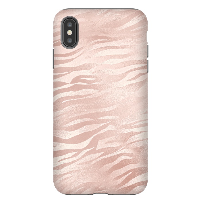 iPhone Xs Max StrongFit Rose Gold Tiger by  Utart