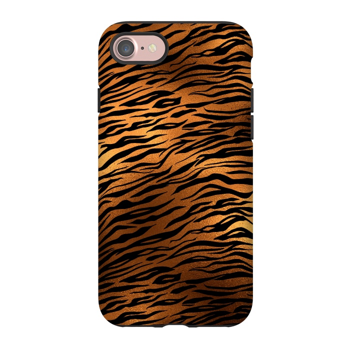 iPhone 7 StrongFit Copper Gold Tiger by  Utart