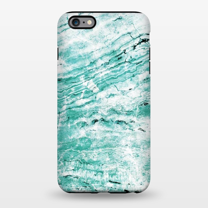 iPhone 6/6s plus StrongFit Turquoise marble waves by Oana 