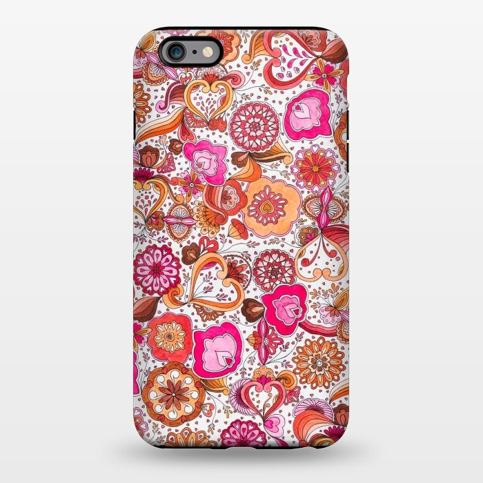 iPhone 6/6s plus StrongFit Sowing the Seeds of Love - Pink and Coral by Paula Ohreen