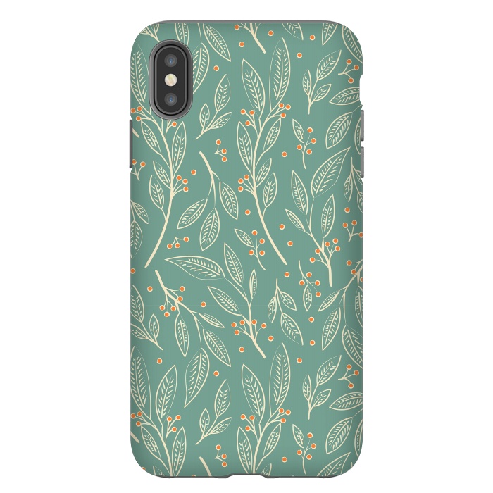 iPhone Xs Max StrongFit Flora Green 006 by Jelena Obradovic