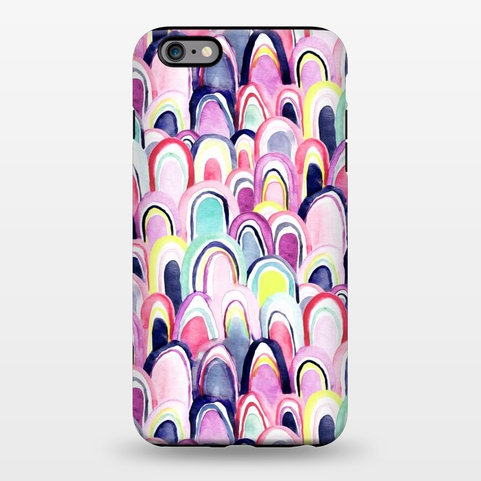 iPhone 6/6s plus StrongFit Pastel Watercolor Mermaid Scales  by Tigatiga