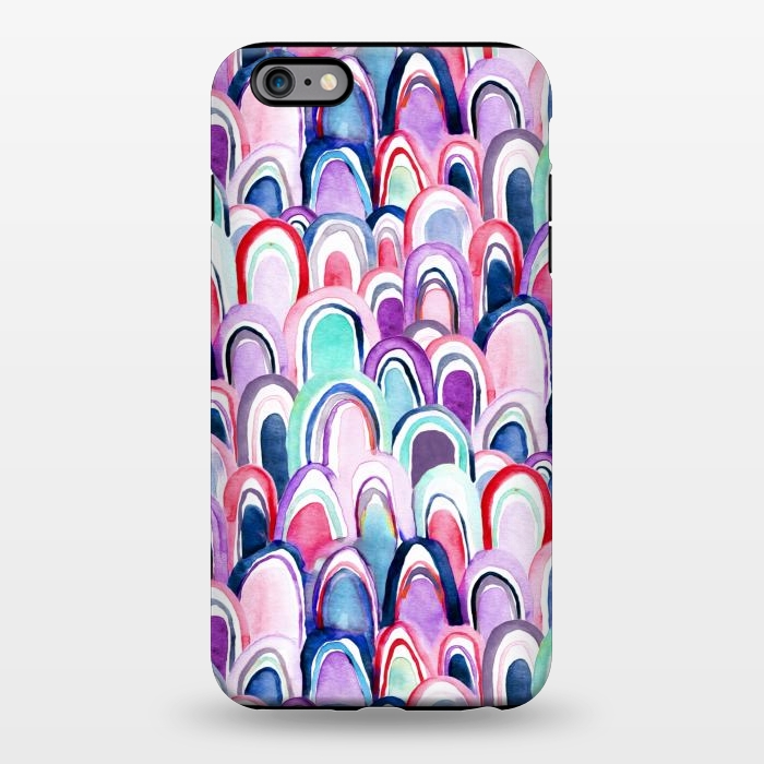 iPhone 6/6s plus StrongFit Cool Watercolor Mermaid Scales  by Tigatiga