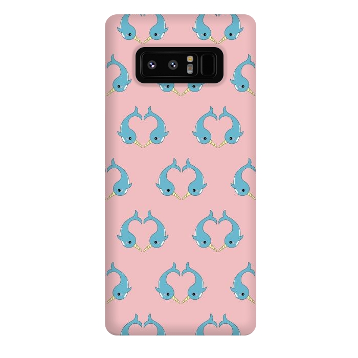 Galaxy Note 8 StrongFit narwhal pattern by Laura Nagel