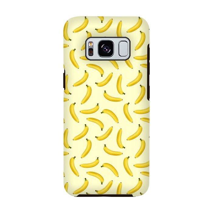 Galaxy S8 StrongFit Bananas Exotic Fruits Seamless Pattern  by BluedarkArt