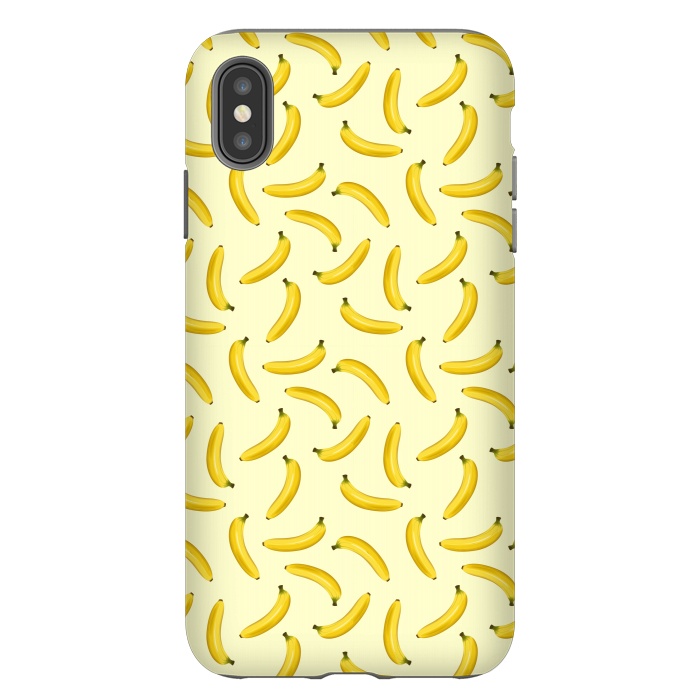 iPhone Xs Max StrongFit Bananas Exotic Fruits Seamless Pattern  by BluedarkArt