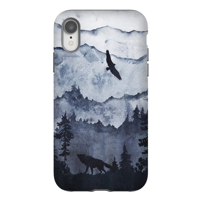 iPhone Xr StrongFit the mountains are calling- wolf and eagle by  Utart