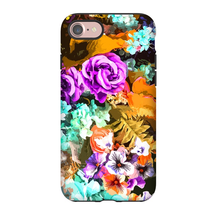 iPhone 7 StrongFit Beautiful detail / Watercolor flowers by Bledi