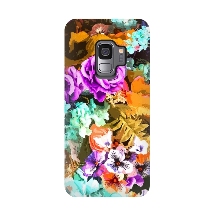 Galaxy S9 StrongFit Beautiful detail / Watercolor flowers by Bledi