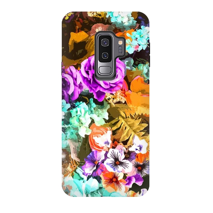 Galaxy S9 plus StrongFit Beautiful detail / Watercolor flowers by Bledi