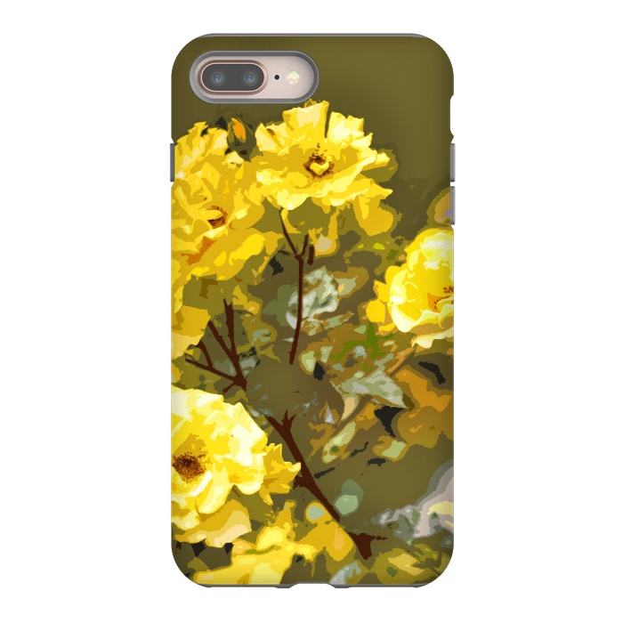 iPhone 7 plus StrongFit Yellow roses by Bledi