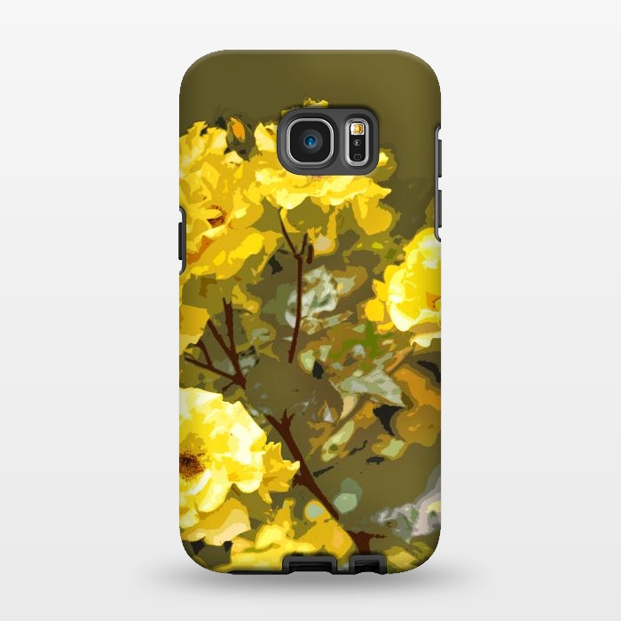 Galaxy S7 EDGE StrongFit Yellow roses by Bledi