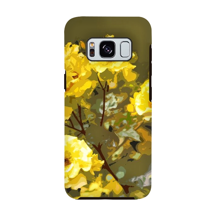 Galaxy S8 StrongFit Yellow roses by Bledi